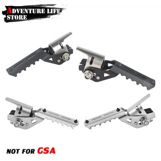 Motorcycle Highway Front Foot Pegs Folding Footrests Clamps 22-25mm For BMW R1250GS R1200GS LC S1000XR F750GS F850GS R 1