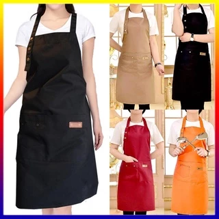 【 จัดส่ง 2 วัน 】แฟชั่นผ้าใบผ้ากันเปื้อนกันน้ำร้านกาแฟตัดผมผ้ากันเปื้อนทำงานครัว ทำอาหาร apron