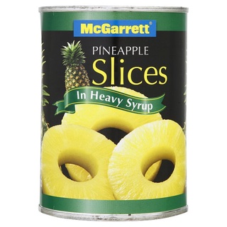 ✨สุดพิเศษ✨ แม็กกาแรต สับปะรดเต็มแว่น ชนิดหวาน 567กรัม McGarrett Pineapple Slices in Heavy Syrup 567g