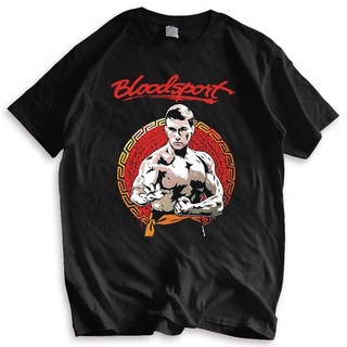 เสื้อยืด ผ้าฝ้าย พิมพ์ลาย Van Damme - Bloodsport สไตล์คลาสสิก สีดํา สําหรับผู้ชายS-5XL