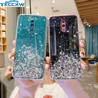 Realme C11 C3 6 X2 Pro X3 SuperZoom X50 Realme Narzo XT X2 เคสมือถือสีเงินลายดาว