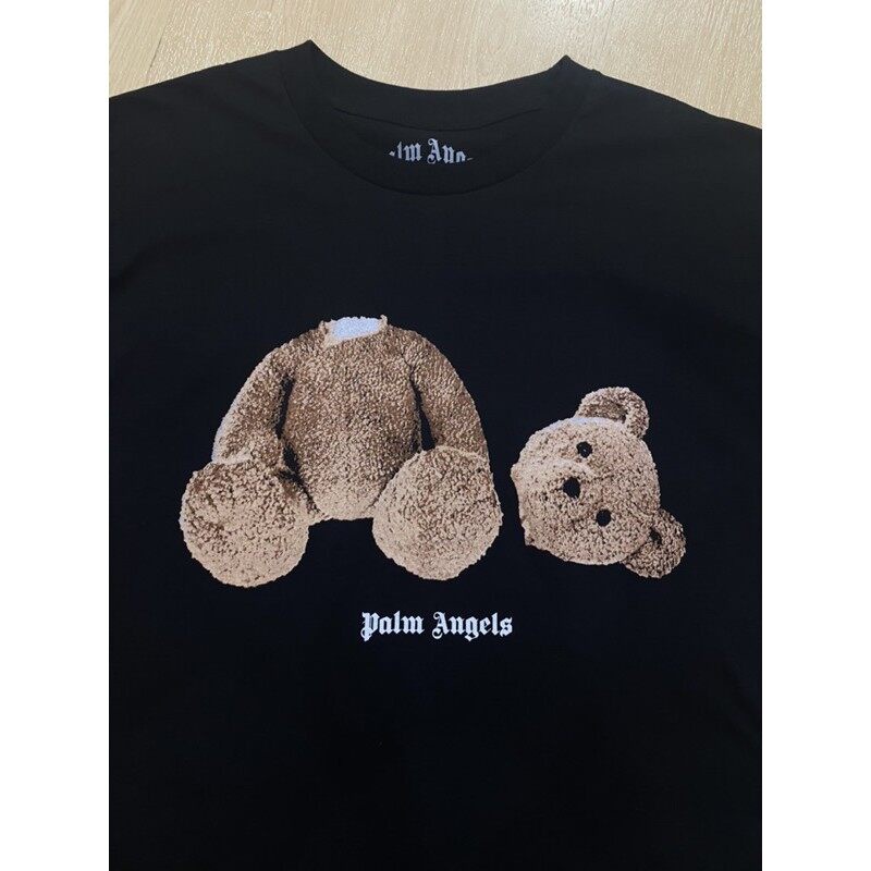 GP  เสื้อยืดแขนสั้น Palm Angels ลายหมี kill the bear unisex tshirt  unisex #polo oversize SML #4