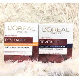 [แพ็กคู่] ลอรีอัล ปารีส รีไวทัลลิฟท์ กลางวัน + กลางคืน Loreal Paris REVITALIFT Day Cream 50ml+ Night Cream 50ml