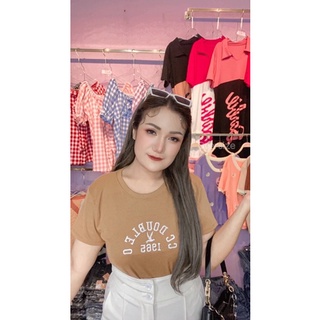 เสื้อแฟชั่นสาวอวบอ้วนมาใหม่ ผ้านิ่มยืดใส่สบาย