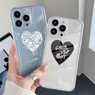 เคสโทรศัพท์มือถือ TPU ใส ทรงสี่เหลี่ยม กันกระแทก ลาย Follow Your Heart สําหรับ VIVO Y15A Y15S Y75 T1 5G T1X Y21S Y21A Y21S Y33S Y12S Y11S Y16 Y01 Y1S Y20s G Y20A