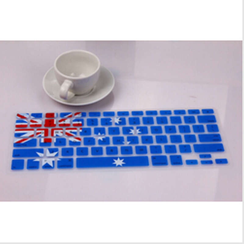 Australia FLAG pattern Silicone Keyboard Cover Sticker Skin for Macbook Pro AIR 13 15 17 inch DHL to