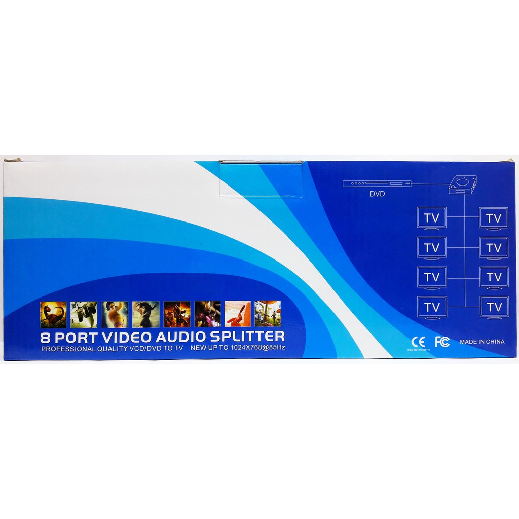 กล่องแปลงสัญญาณ AV Mt-108av 8 Port Video Audio Splitter 1 รูปที่ 5