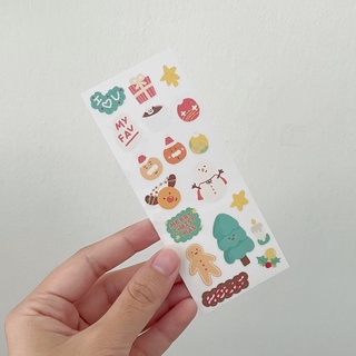 christmas sticker สติกเกอร์ตกแต่งคริสมาสต์