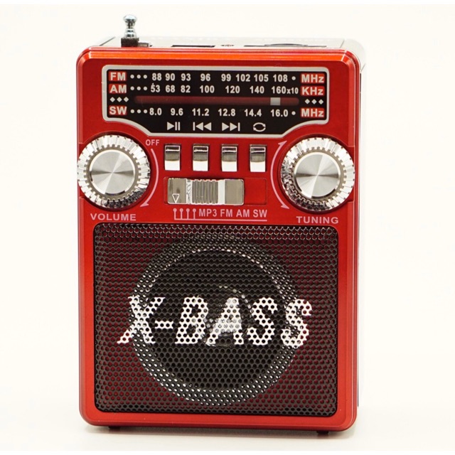 วิทยุพกพา FM/AM WAXIBA XB-331URT X-BASS | Shopee Thailand