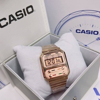 Casio สายเลส ดิจิตอล วันเดือนปี🌟พร้อมกล่อง+ถุงคาสิโอ Code:W2D280165