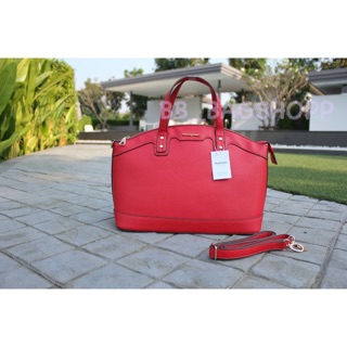 MANGO รุ่น Saffiano City Handbag สีแดง (outlet)