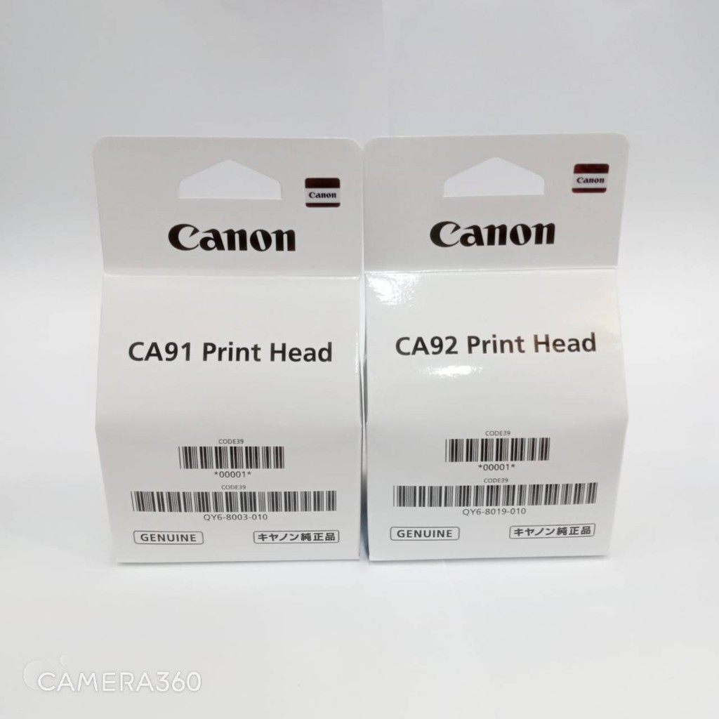หัวพิมพ์ CANON G-SeriesตลับดำCA91 และ ตลับสี CA92อย่างละ 1ตลับ  G1000,G1010,G2010,G2000,G3000,G3010,G4010,G4000