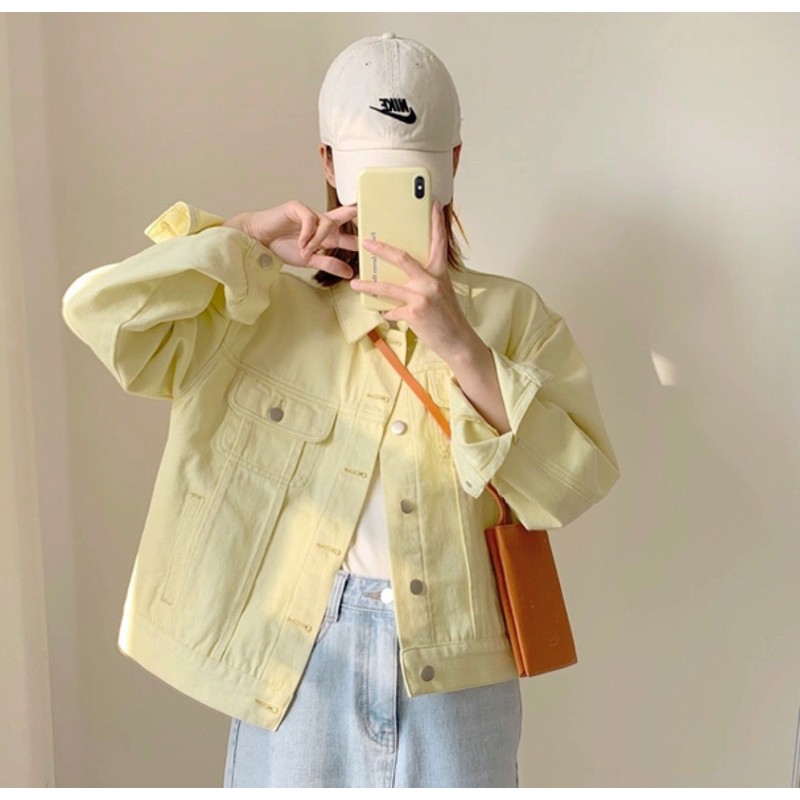 zara yellow corduroy jacket