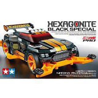 Mini4WD รถราง รถมอเตอร์ Tamiya 1/32 TA95565 HEXAGONITE BLACK SPECIAL (MA)