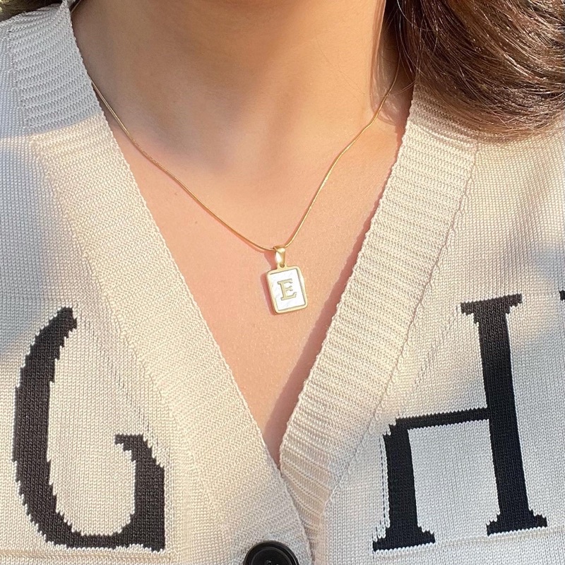 พร้อมส่ง cutie alphabet necklace