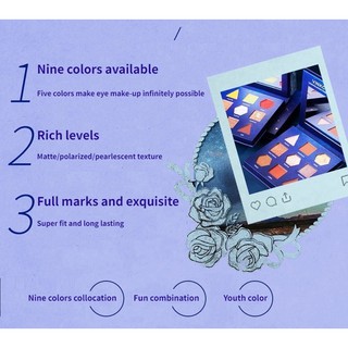 Vinkcy Eye Shadow 9 Colors เครื่องสำอาง อายแชโดว์ อายแชโดว์ พาเลท