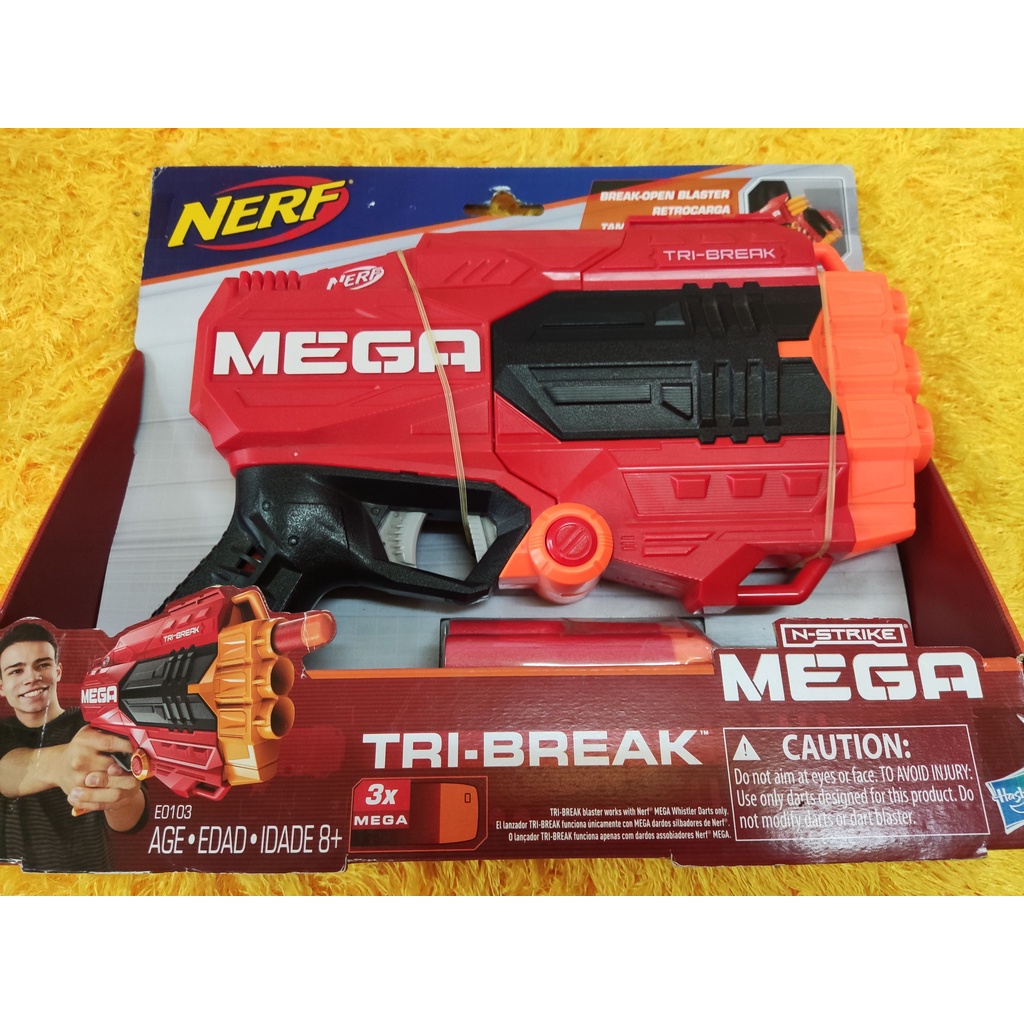 Nerf N-Strike Mega Tri-Break Blaster Gun ปืนเนิร์ฟ เมก้า TriBreak