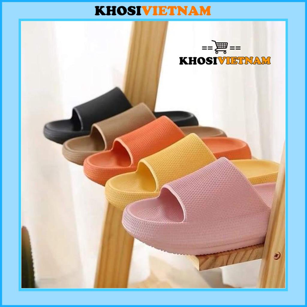รองเท้าแตะขนมปังสําหรับผู้ชายและผู้หญิงพื้นยางซุปเปอร์ไลท์นุ่มพิเศษพื้นหนา4ซมแบบ1ทนทานสุดๆks888