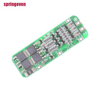 [springeven] บอร์ดชาร์จแบตเตอรี่ Li-ion PCB BMS 3S 20A 18650