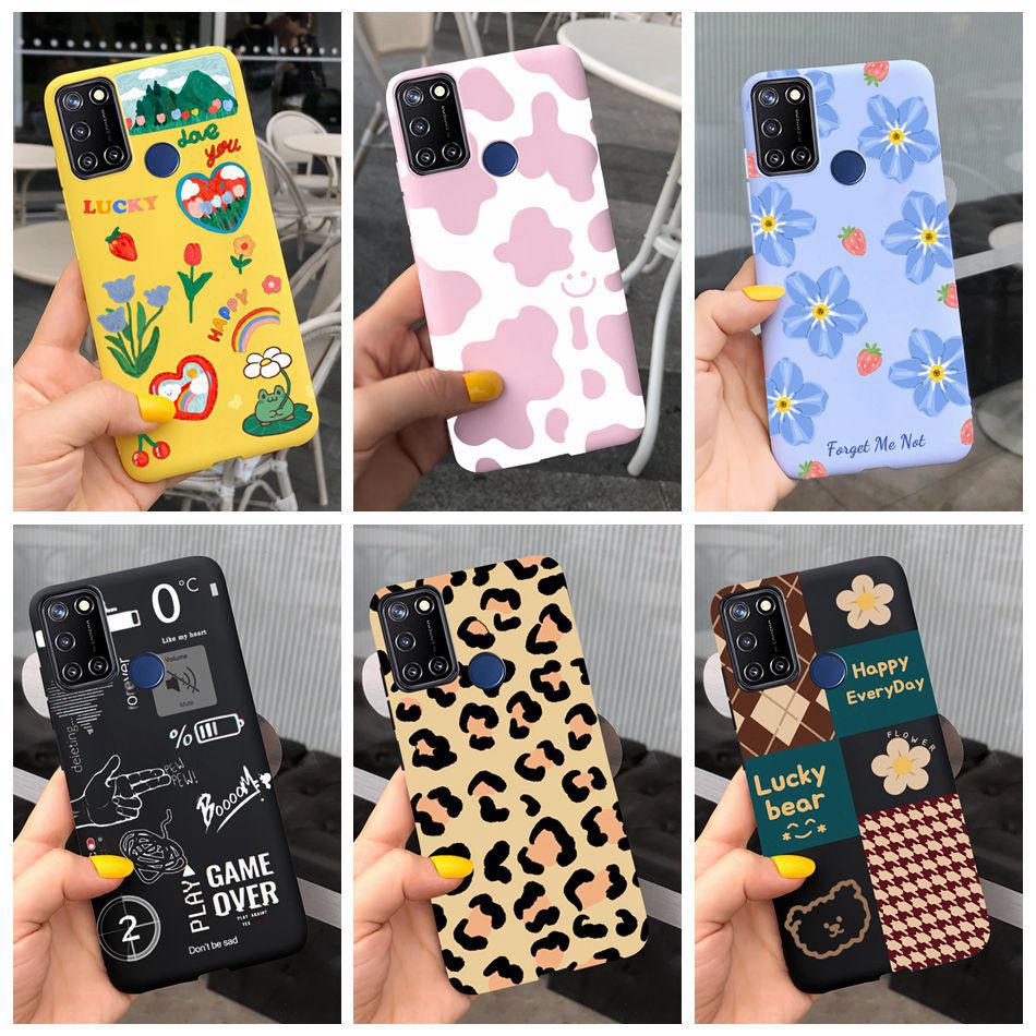 เคสโทรศัพท์มือถือ ซิลิโคนนิ่ม TPU ลายเจลลี่น่ารัก สําหรับ Realme 7i Realme C17 RMX2103 RMX2101 Realme7i RealmeC17
