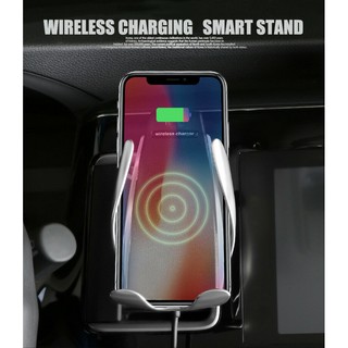 แท่นชาร์จไร้สายในรถแบบออโต้ Smart Sensor Wireless Charging Car Qi 10W fast charging รุ่น S5