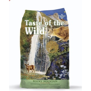 🎺1แถม1 🎺Taste of the Wild Rocky Mountain Feline Recipe 680 gสูตรเนื้อกวางและแซลมอนรมควัน 680 กรัม