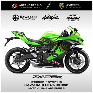 สติกเกอร์รถจักรยานยนต์ ZX25R Livery Ninja 400 Striping Kawasaki Ninja ZX 25R