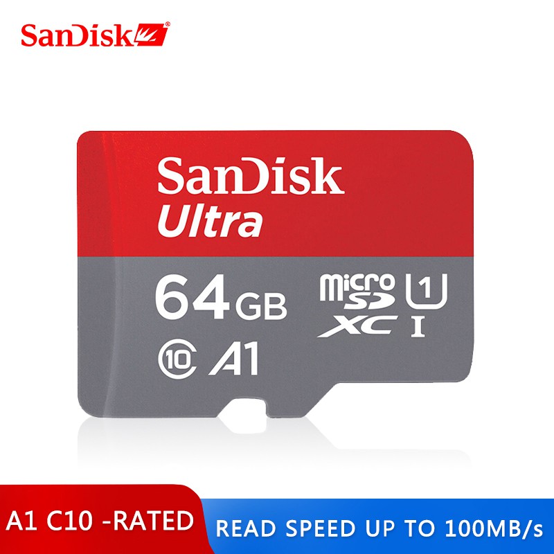 SanDisk เมมโมรี่การ์ด Micro SD 64 GB MicroSD MAX 100 MB/s Uitra C 10 TF ...