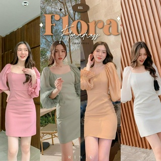 🌸Flora Dress - เดรสสั้นแขนพอง  RTW