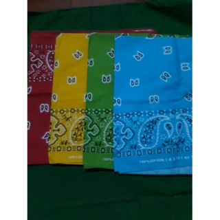 ผ้าเช็ดหน้า ผ้าโพกหัว cotton 100% แท้ๆใหม่มือ1 ค่ะ