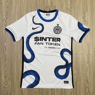 INTER MILAN 2021/2022 AWAY REPLICA JERSEY - WHITE/BLACK