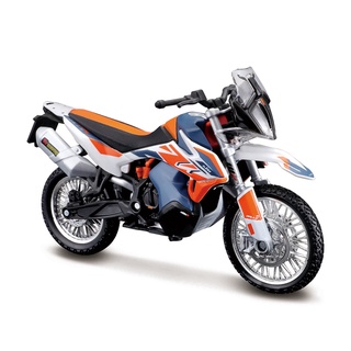 Bburago โมเดลรถจักรยานยนต์ 1:18 KTM 790 Adventure R Rally Static Die Cast Vehicles ของเล่นสําหรับเด็ก