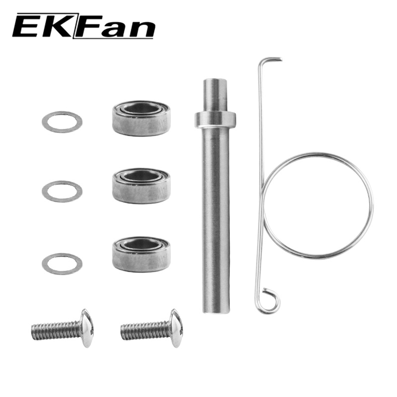 Ekfan ชิ้นส่วนรอกตกปลามัลติฟังก์ชั่นสําหรับแบริ่งลูกบิดเครื่องซักผ้าปะเก็นสกรู DIY ประกอบอุปกรณ์ตกปล