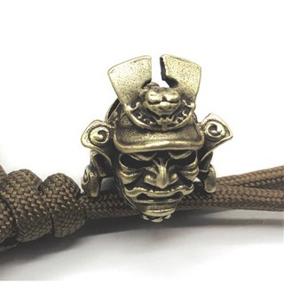 ลูกปัด ลูกปัท Samurai knife bead, lanyard bead ทองเหลืองแท้ สายคล้องมีด พวงกุญแจ เครื่องประดับ DIY