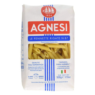 !!  สินค้าขายดี  !! แอคเนซี เพนนีเรกาติ เบอร์ 87 500 กรัม AGNESI Penne Rigate #87 500 g