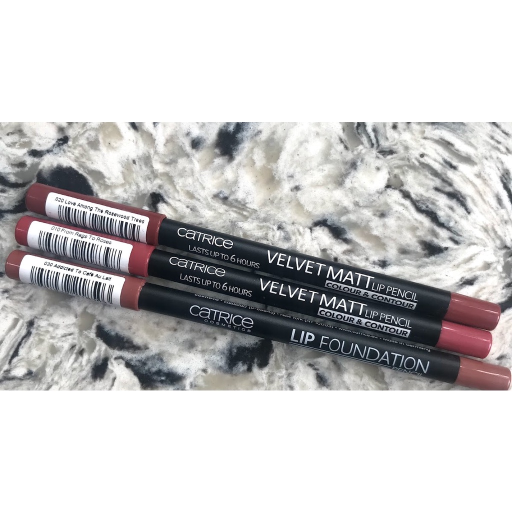 Catrice Velvet Matt Lip Pencil Colour &amp; Contour (รุ่นเหลา)