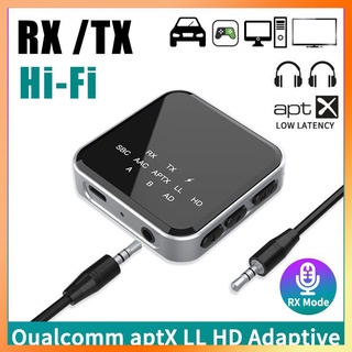 [Felice] บลูทูธ5.2รับส่งสัญญาณ2 In 1รับส่งสัญญาณ Rx Tx โหมด Aptx Ll Aac Sbc ไร้สาย3.5มิลลิเมตรอะแดปเตอร์เสียงพร้อมไมโครโฟนในตัว