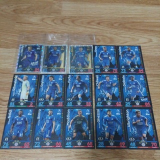 CARD FOOTBALL LEICESTER CITY Premier League 2018/2019 (15ใบ)