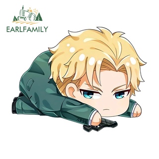 Earlfamily สติกเกอร์ไวนิล ลายอนิเมะ Loid Chibi 13 ซม. สําหรับติดตกแต่งรถยนต์ แล็ปท็อป เซิร์ฟบอร์ด