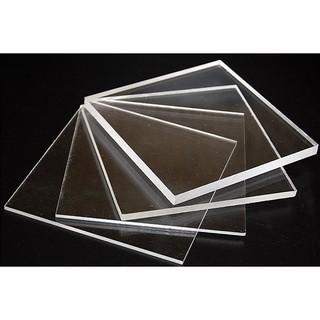 แผ่นอะคริลิคใส ฝ้า แดง น้ำเงิน ดำ  Clear Acrylic sheet ขนาด 30x30 เซน transparent แผ่นอะคริลิค