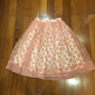 Jaspal princess skirt new ใหม่ตัดป้าย กระโปรงสุ่มผ้าดีงานสวยมาก ไซส์M เอว27นิ้ว ยาวประมาณเข่า ลายจุดชมพูน่ารัก