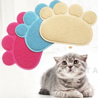 [A206] แผ่นดักทรายแมว พรมอุ้งเท้าแมวลับเล็บแมว Cat litter pad - Cat litter Mat