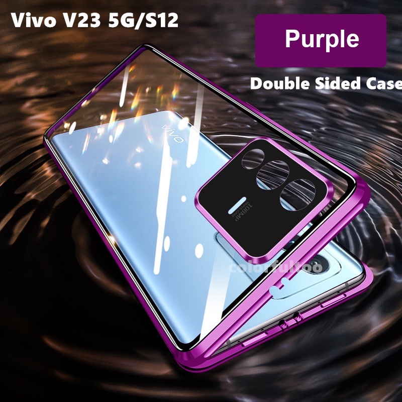 ปลอกสําหรับ Vivo V40 V30 Pro V30Pro V40Pro V 30 V 40 VivoV40 5G ฝาครอบสองด้านกระจกนิรภัยเคสโทรศัพท์แ