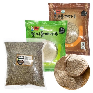 พร้อมส่ง 들깨가루 ผงงาขี้ม่อน(แบบไม่กะเทาะเปลือก) Perilla seeds powder 1Kg