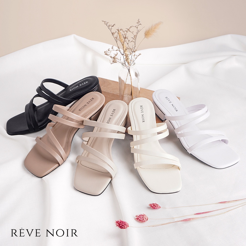 REVE NOIR Gente รองเท้าแตะมีส้นผู้หญิง