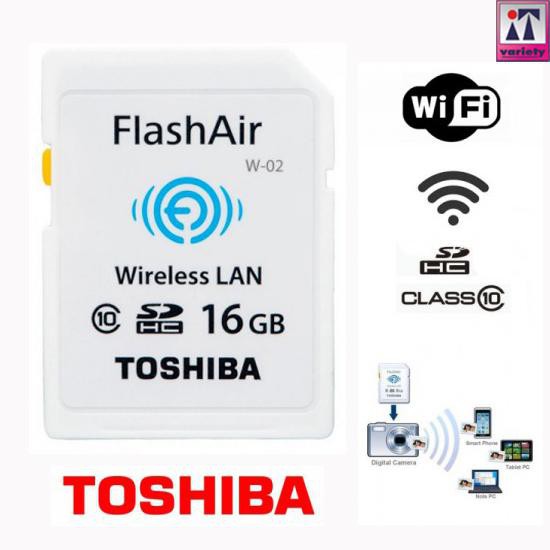 สินค้าลดราคา 🚀EMS พร้อมส่ง🚚 เมมกล้อง wifi เมมflashair 16 GB SD CARD WIFI TOSHIBA NO. T1Af42-0031