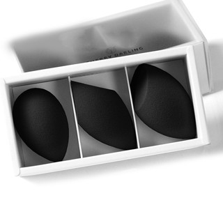 MyDestiny Ultra-Soft Beauty Makeup Blending Sponge 3-Pack - PRO BLACK - Foundation Concealer Blender Tools