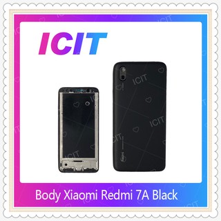 Body Xiaomi Redmi 7A อะไหล่บอดี้ เคสกลางพร้อมฝาหลัง Body อะไหล่มือถือ คุณภาพดี ICIT-Display