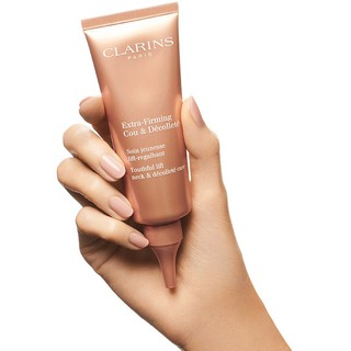 Clarins Extra-firming Youthful Lift Neck &amp; Décolleté Care 75mlผลิตภัณฑ์ต่อต้านความร่วงโรยของผิวคอ