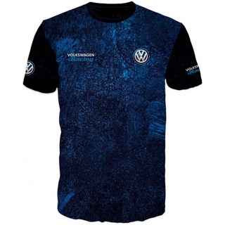 เสื้อยืด ลาย VOLKSWAGEN 3D สําหรับแข่งรถ